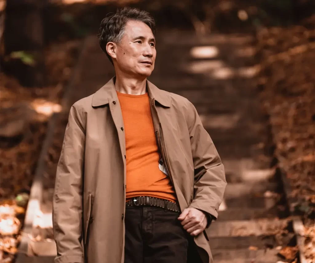 Brand ambassador Mr. Yang wears a perfect winter outfit for Thanksgiving