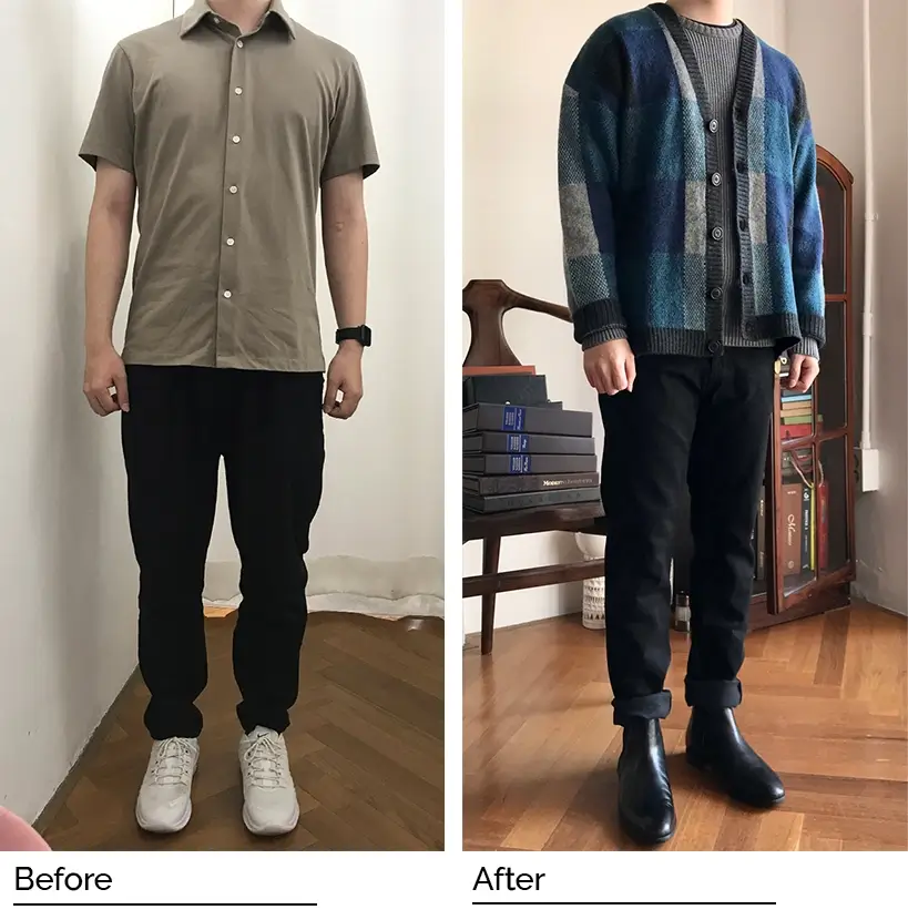 An image consulting client transformation