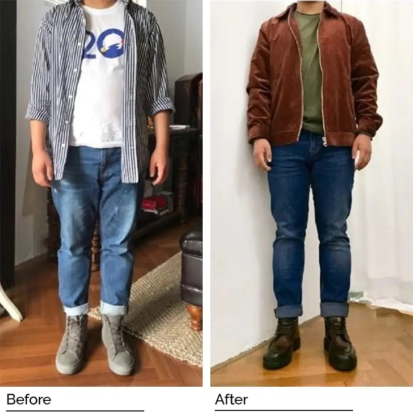 client before and after transformation