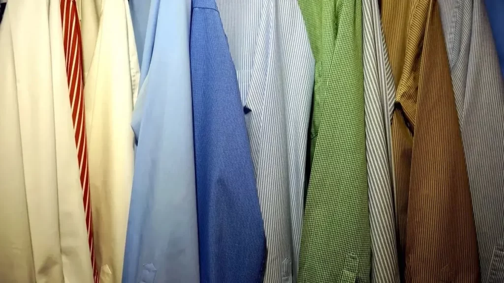 A colorful wardrobe