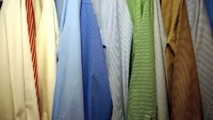 A colorful wardrobe